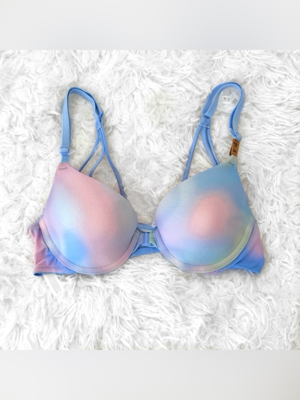 VIctoria’s Secret PINK Cotton Candy Push-up Bra NWT - Picture 6 of 6